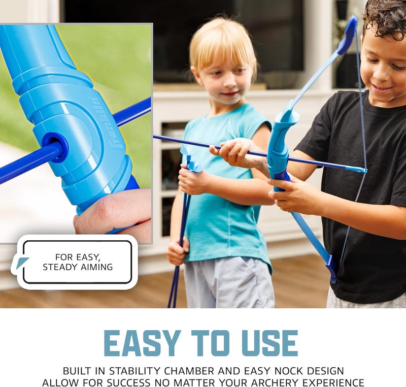Franklin Sports Kids Archery Bow and Arrow Set - Indoor Toy Archery Set - Plastic Bow and Toy Arrows for Kids - Complete Youth Set - Image 4